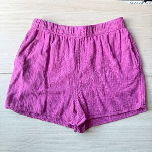 Universal Thread High Rise Shorts Pink Small Pull On Waist Elastic Band Pockets